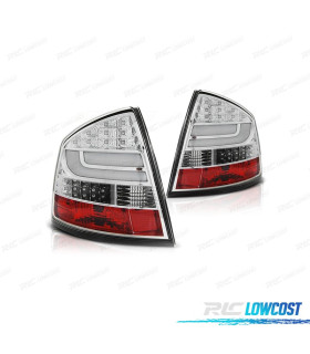 PILOTOS PARA SKODA OCTAVIA 04-13 LIGHT BAR FONDO CROMO