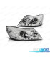 FAROS PARA SKODA OCTAVIA 08-13 OJOS ANGEL FONDO CROMO