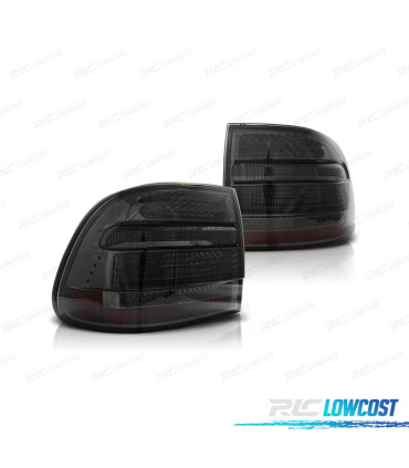 PILOTOS PORSCHE CAYENNE 03-07 LED FONDO CROMO AHUMADO