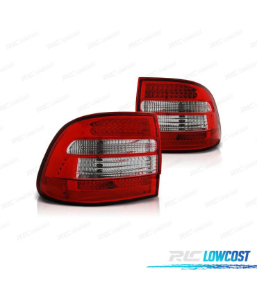 PILOTOS PORSCHE CAYENNE 02-07 LED ROJO CROMO