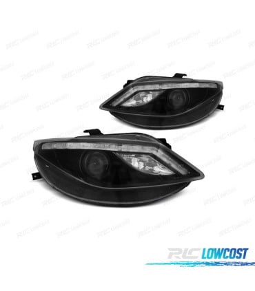 FAROS SEAT IBIZA 6J 08-12 LUZ DIURNA FONDO NEGRO