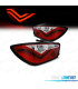 PILOTOS PARA SEAT IBIZA 08-12 LIGHT BAR ROJO CROMO 3 PUERTAS