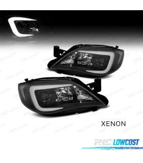 FAROS PARA SUBARU IMPREZA 08-12 TUBE LIGHT XENON FONDO NEGRO