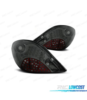 PILOTOS PARA PEUGEOT 207 06-12 LED FONDO CROMO AHUMADO B