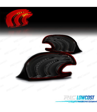 PILOTOS PARA PEUGEOT 208 12-15 LIGHT BAR ROJO AHUMADO