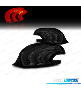 PILOTOS PARA PEUGEOT 208 12-15 LIGHT BAR FONDO CROMO AHUMADO