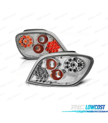 PILOTOS PARA PEUGEOT 307 01-07 LED FONDO CROMO