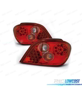 PILOTOS PARA PEUGEOT 307 01-07 LED ROJO CROMO