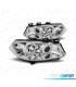 FAROS PARA RENAULT MEGANE 02-05 OJOS ANGEL FONDO CROMO