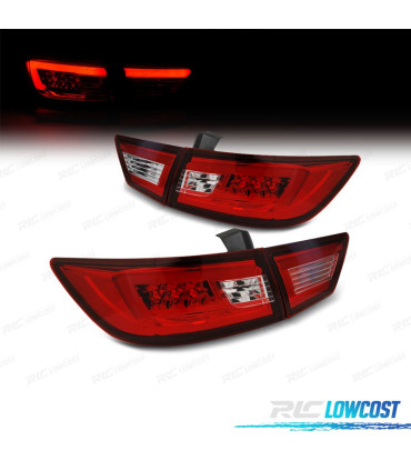 PILOTOS PARA RENAULT CLIO 4 13-16 LIGHT BAR ROJO CROMO