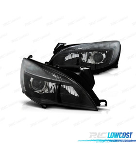 FAROS PARA OPEL ASTRA J 09-15 LUZ DIURNA LED FONDO NEGRO