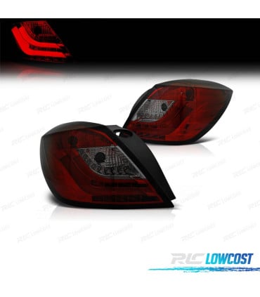 PILOTOS OPEL ASTRA H GTC 04-09 LIGHT LED BAR ROJO AHUMADO