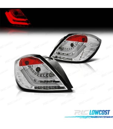 PILOTOS PARA OPEL ASTRA H GTC 04-09 LIGHT BAR FONDO CROMO