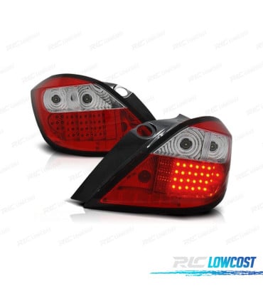 PILOTOS PARA OPEL ASTRA H 04-09 LED ROJO CROMO