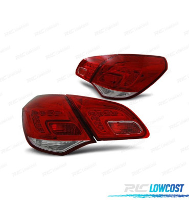 PILOTOS PARA OPEL ASTRA J 09- LED ROJO CROMO