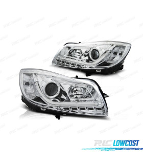FAROS PARA OPEL INSIGNIA 08-13 TUBE LIGHT FONDO CROMO
