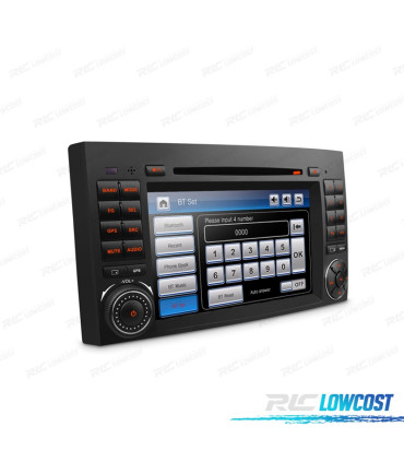 RADIO NAVEGADOR 7" PARA MERCEDES USB GPS TACTIL HD