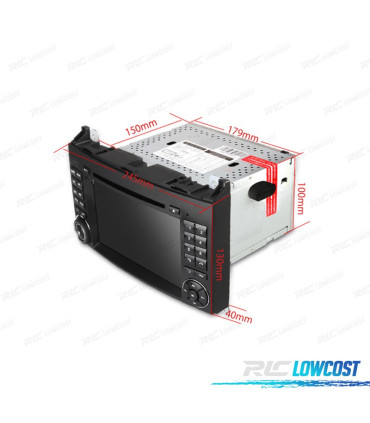 RADIO NAVEGADOR 7" PARA MERCEDES USB GPS TACTIL HD