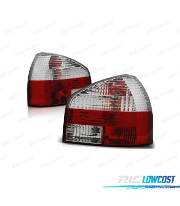PILOTOS AUDI A3 8L 96-03 ROJO CROMO