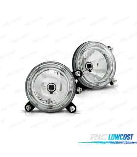 FAROS VOLKSWAGEN VW GOLF MK2 83-91 OJOS ANGEL FONDO CROMO H3