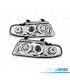 FAROS AUDI A4 B5 94-99 OJOS ANGEL FONDO CROMO