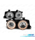 FAROS BMW E34 E32 86-94 OJOS ANGEL FONDO CROMO