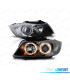 FAROS BMW E90 E91 05-08 OJOS ANGEL HALOGENO FONDO NEGRO
