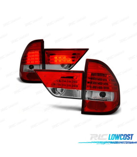 PILOTOS BMW X3 E83 03-06 LED ROJO CROMO