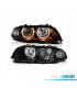 FAROS BMW E46 BERLINA 98-01 OJOS ANGEL FONDO NEGRO