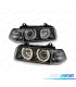 FAROS BMW E36 90-99 OJOS ANGEL FONDO NEGRO H7