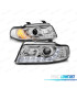 FAROS AUDI A4 B5 99-01 LUZ DIURNA LED FONDO CROMO