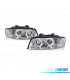 FAROS AUDI A4 B6 00-04 OJOS ANGEL FONDO CROMO
