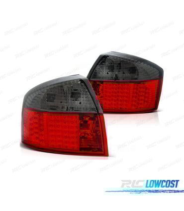 PILOTOS AUDI A4 B6 00-04 LED ROJO AHUMADO