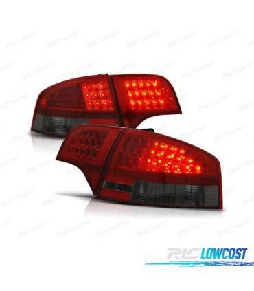 PILOTOS AUDI A4 B7 04-07 LED ROJO AHUMADO