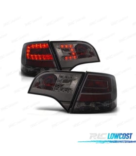PILOTOS AUDI A4 B7 AVANT 05-08 LED FONDO CROMO AHUMADO