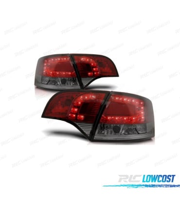 PILOTOS AUDI A4 B7 AVANT 05-08 LED ROJO AHUMADO