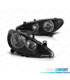 FAROS PEUGEOT 307 01-05 OJOS ANGEL FONDO NEGRO H7 H7