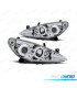 FAROS PEUGEOT 307 01-05 OJOS ANGEL FONDO CROMO