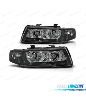 FAROS SEAT LEON TOLEDO 99-05 OJOS ANGEL FONDO NEGRO