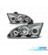 FAROS FORD FOCUS 04-08 OJOS ANGEL FONDO CROMO