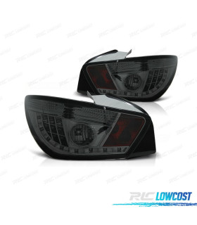 PILOTOS SEAT IBIZA 08-12 LED FONDO CROMO AHUMADO