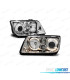 FAROS PARA VOLKSWAGEN VW BORA 98-05 OJOS ANGEL FONDO CROMO H7 H7 H3