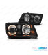 FAROS VOLKSWAGEN VW BORA 98-05 OJOS ANGEL FONDO NEGRO H7 H7 H3