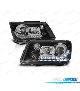 FAROS VOLKSWAGEN VW BORA 98-05 LUZ DIURNA FONDO NEGRO