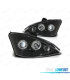 FAROS FORD FOCUS 01-05 OJOS ANGEL FONDO NEGRO