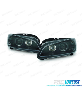 FAROS PEUGEOT 106 OJOS ANGEL FONDO NEGRO H1 96-05