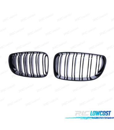 PARRILLAS BMW E87 E82 E88 07-11 LOOK M NEGRO BRILLO