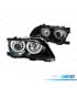 FAROS BMW E46 OJOS ANGEL LED CCFL 4 PUERTAS 01-05 FONDO NEGRO