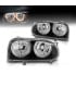FAROS VOLKSWAGEN VW GOLF 3 OJOS ANGEL FONDO NEGRO H7 H7
