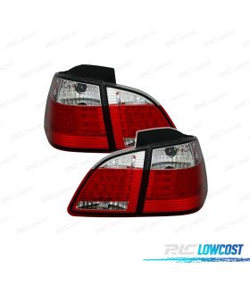 PILOTOS BMW E61 ROJO CROMO LED 03-07